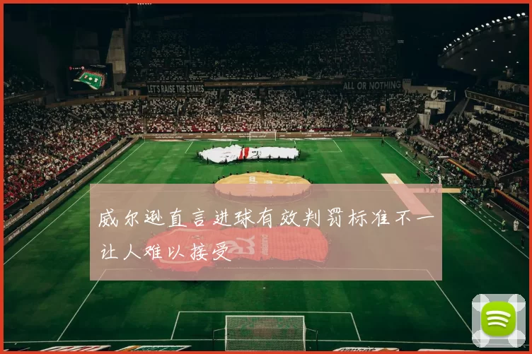 威尔逊直言进球有效判罚标准不一让人难以接受